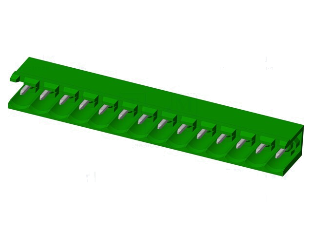 Connector: ontkoppelbare terminal strip; contact; mannelijk Connector: ontkoppelbare terminal strip; contact; mannelijk
